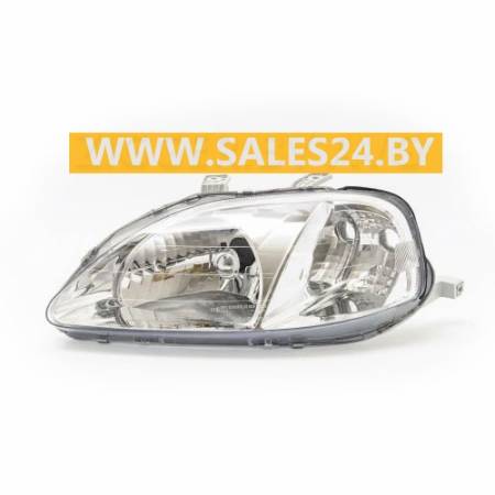 Фара передняя механическая левая S TYPE H4/PY21W/W5W HONDA CIVIC 1995-1998 | TYC / Тайвань