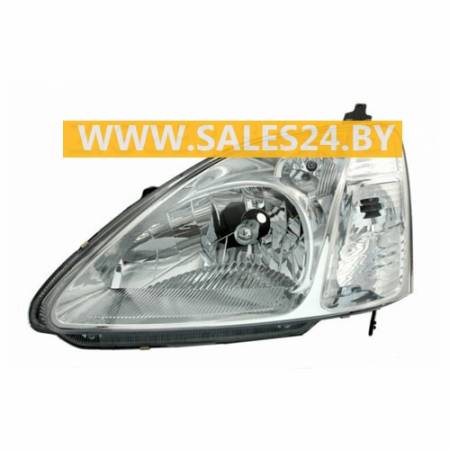 Фара передняя электрорегулировка левая (ЕВРОПА ХЭТЧБЭК) HONDA CIVIC 2001-2003 | TYC / Тайвань