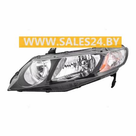 Фара передняя механическая регулировка левая (США СЕДАН ГИБРИД) HONDA CIVIC 2009-2011 | TYC / Тайвань