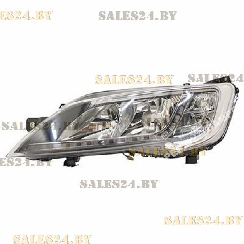Фара электорегулировка+корректор хромированный отражатель LED 15- левая AVG  = Boxer/Ducato 01/15- CITROEN JUMPER 2014-2022 / FIAT DUCATO 2014-2022 / PEUGEOT BOXER 2014-2022 | AVG / Чехия — Тайвань — Китай