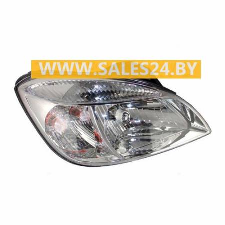 Фара передняя под электрокорректор хромированный отражатель правая KIA RIO JB 2005-2011 | TYC / Тайвань