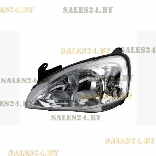 Фара электрорегулировка Valeo type 04-06 левая Depo прозрачный поворот OPEL CORSA C 2000-2006 | AVG / Чехия — Тайвань — Китай