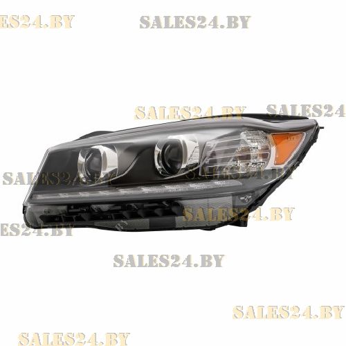 Фара механическая регулировка H7/HB3 LED USA-Type 18- правая TYC KIA SORENTO 2015-2020 | AVG / Чехия — Тайвань — Китай