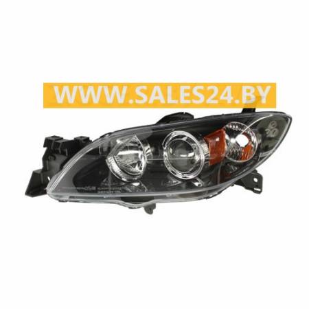 Фара передняя механическая регулировка левая (ЕВРОПА СЕДАН) MAZDA 3 BK 2003-2008 | TYC / Тайвань