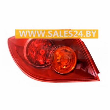 Фонарь задний наружный красный левый (ЕВРОПА ХЭТЧБЭК) MAZDA 3 BK 2006-2008 | TYC / Тайвань