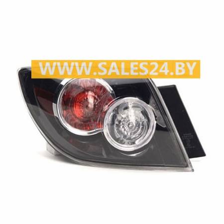 Фонарь задний наружный черный левый (ЕВРОПА ХЭТЧБЭК) MAZDA 3 BK 2003-2006 | TYC / Тайвань