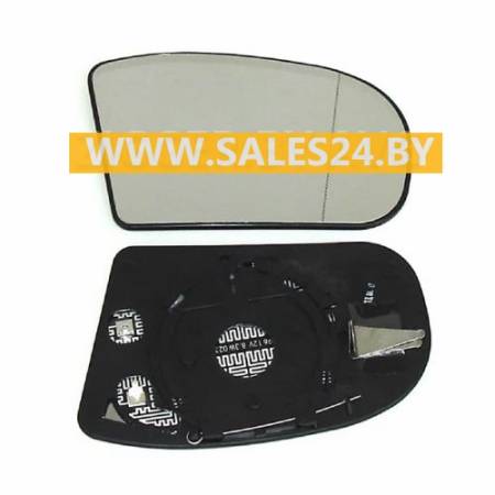 Зеркальный элемент с рамкой и подогревом правый асферический MERCEDES E W211 2002-2006 / MERCEDES C W203 2000-2007 | AVG / Чехия - Тайвань - Китай