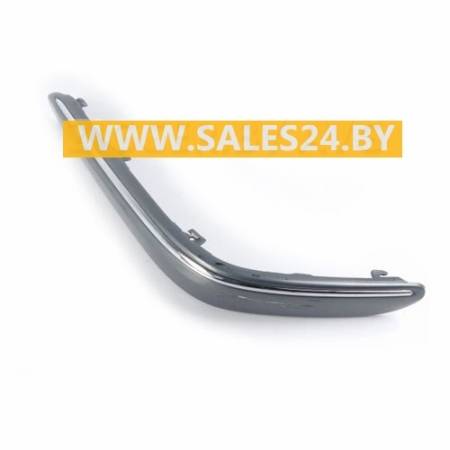 Накладка бампера переднего левая + молдинг хромированный (ELEGANCE) MERCEDES C W203 2004-2007 | AVG / Чехия - Тайвань - Китай