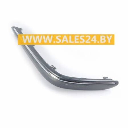 Накладка бампера переднего левая + молдинг хромированный (ELEGANCE) MERCEDES C W203 2000-2004 | AVG / Чехия - Тайвань - Китай