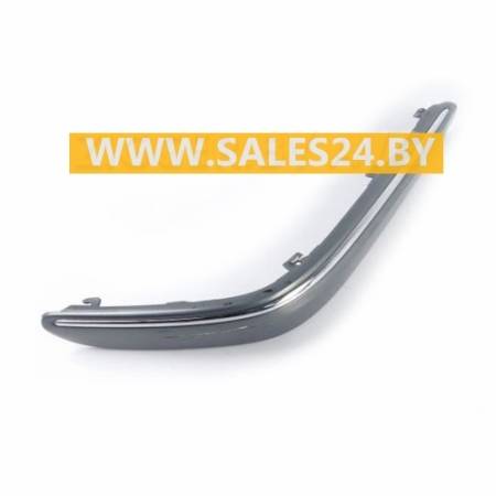 Накладка бампера переднего правая + молдинг хромированный (ELEGANCE) MERCEDES C W203 2000-2004 | AVG / Чехия - Тайвань - Китай