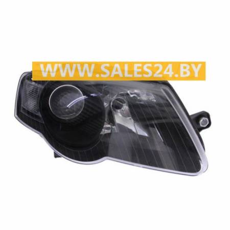 Фара передняя с электрокорректором черный отражатель правая VW PASSAT B6 2005-2010 | DEPO / Тайвань