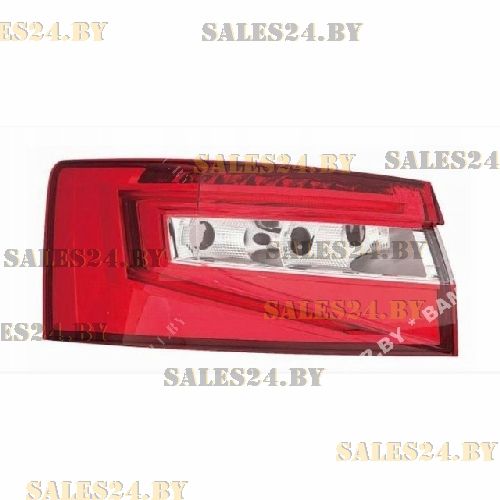 Фонарь задний светлый наружный LED 16- левый AVG SKODA SUPERB 2016-2022 | AVG / Чехия — Тайвань — Китай