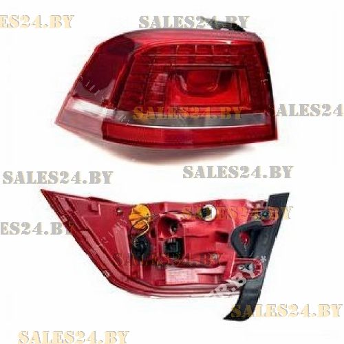 Фонарь задний наружный седан LED EU type 10-14 левый AVG VW PASSAT B7 2010-2014 | AVG / Чехия — Тайвань — Китай