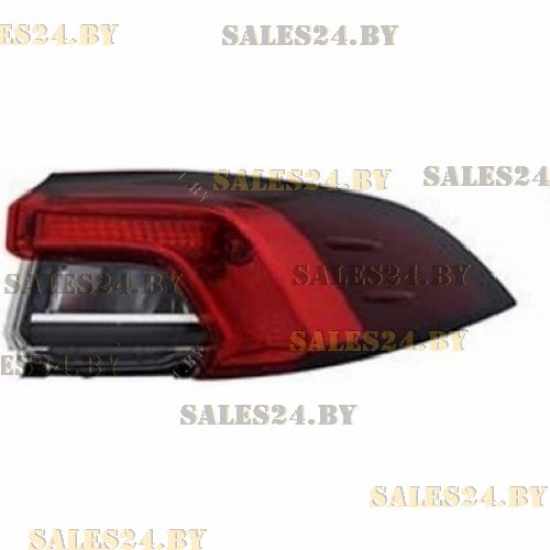 Фонарь задний наружный LED+ хром молдинг правый 19- TYC TOYOTA COROLLA 12 E210 2018-2022 | AVG / Чехия — Тайвань — Китай
