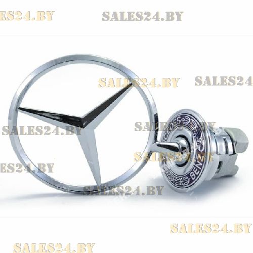 Значок на капот c надписью (прицел) Mercedes W124 93-, W202, 203, 204, 210, 211, 212, 220, 221 MERCEDES E W210 1995-2002 | AVG / Чехия — Тайвань — Китай