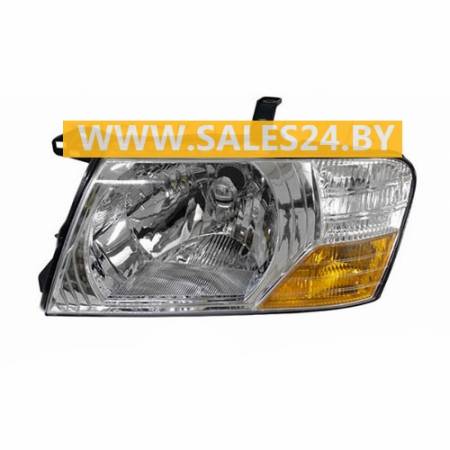 Фара передняя электро/механическая без электрокорректора левая MITSUBISHI PAJERO 3 V60 / V70 2003-2006 | DEPO / Тайвань