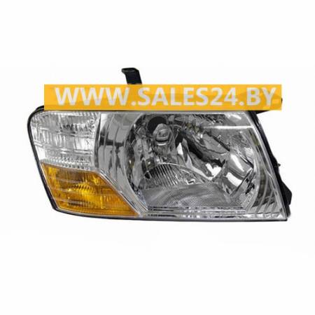Фара передняя электро/механическая без электрокорректора правая MITSUBISHI PAJERO 3 V60 / V70 2003-2006 | DEPO / Тайвань