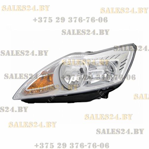 Фара передняя левая с электрокорректором внутри хромированная FORD FOCUS 2008-2011 | DEPO / Тайвань