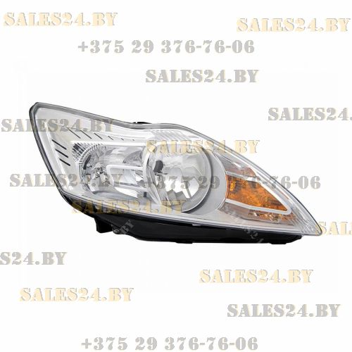 Фара передняя правая с электрокорректором внутри хромированная FORD FOCUS 2008-2011 | DEPO / Тайвань