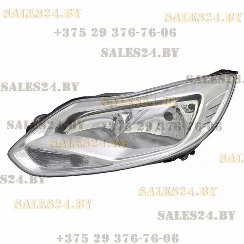 Фара передняя левая с электрокорректором внутри хромированная FORD FOCUS 2011-2015 | DEPO / Тайвань