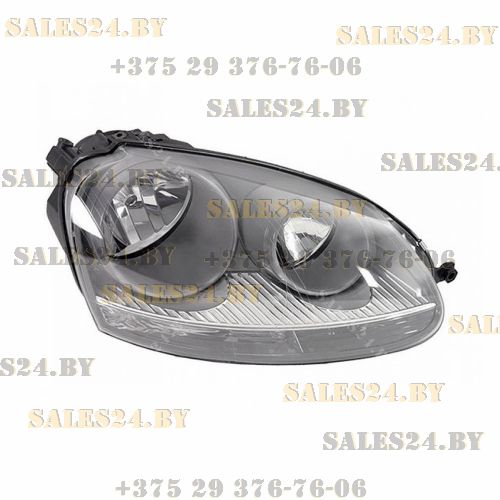 Фара передняя правая под электрокорректор (серая) VW GOLF 5 2003-2008 | DEPO / Тайвань