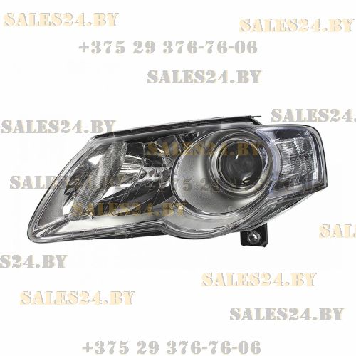 Фара передняя левая с электрокорректором линзованная HELLA TYPE VW PASSAT B6 2005-2010 | DEPO / Тайвань