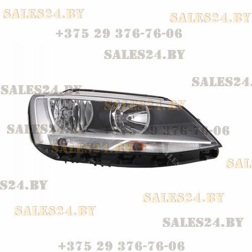 Фара передняя правая с электрокорректором внутри черная VW JETTA 6 2011-2015 | DEPO / Тайвань