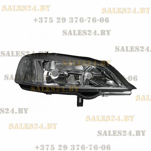 Фара передняя правая с электрокорректором чёрная OPEL ASTRA G 1998-2004 | DEPO / Тайвань