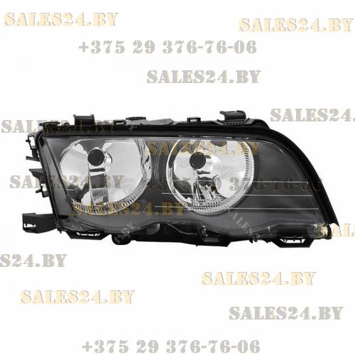 Фара передняя правая с электрокорректором темная BMW 3 E46 1998-2001 | DEPO / Тайвань