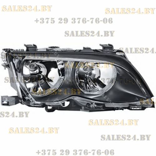 Фара передняя правая с электрокорректором темная BMW 3 E46 2001-2005 | DEPO / Тайвань