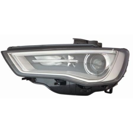 Фара передняя под электрокорректор ДИОД + XENON темный отражатель левая AUDI A3 2012-2016 | TYC / Тайвань