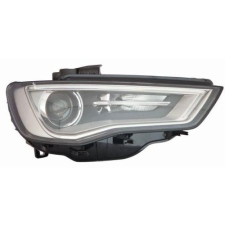 Фара передняя под электрокорректор ДИОД + XENON темный отражатель правая AUDI A3 2012-2016 | TYC / Тайвань