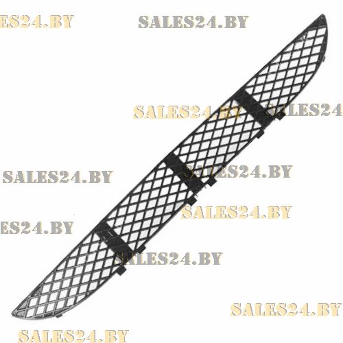 Решетка в бампере перед черный MERCEDES E-CLASS (W210), 06.95-03.03 | 07.99- | POLCAR / Польша