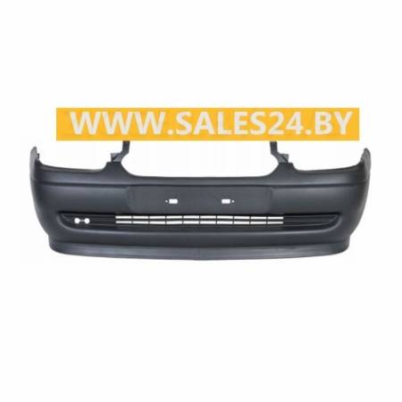 Бампер передний черный с юбкой OPEL CORSA B 1997-2000 | AVG / Чехия - Тайвань - Китай