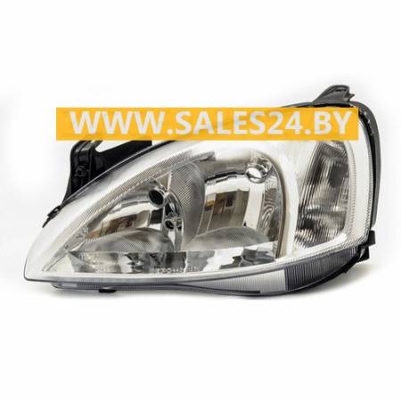 Фара передняя электрическая без электрокорректора рифленый поворотник Valeo TYPE левая OPEL CORSA C 2000-2003 | TYC / Тайвань