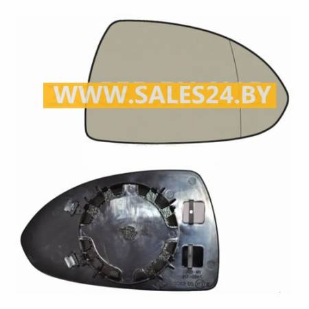 Зеркальный элемент с рамкой и подогревом правый CV OPEL CORSA D 2006-2010 | AVG / Чехия - Тайвань - Китай