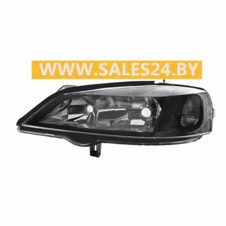 Фара передняя электрорегулировка черный отражатель левая OPEL ASTRA G 1998-2004 | DJ-AUTO / Тайвань