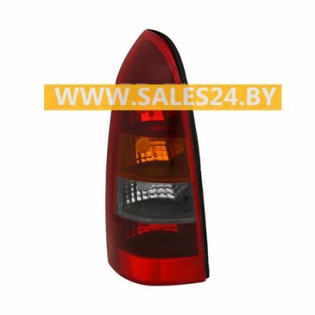 Фонарь задний темный с желтым поворотом левый (УНИВЕРСАЛ) OPEL ASTRA G 1998-2004 | TYC / Тайвань