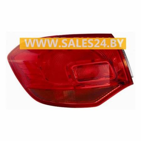 Фонарь задний наружный красный левый (УНИВЕРСАЛ) OPEL ASTRA J 2009-2012 | TYC / Тайвань