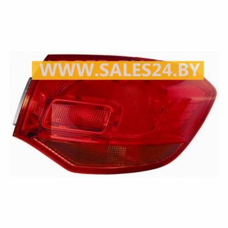 Фонарь задний наружный красный правый (УНИВЕРСАЛ) OPEL ASTRA J 2009-2012 | TYC / Тайвань
