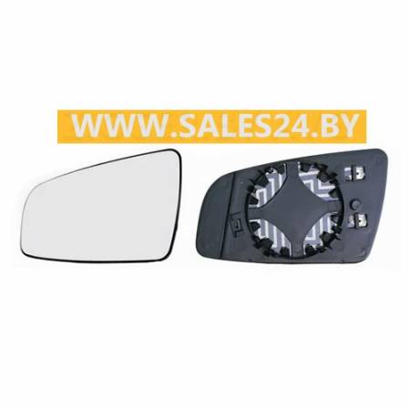 Зеркальный элемент с рамкой и подогревом левый асферический OPEL ZAFIRA B 2008-2011 | AVG / Чехия - Тайвань - Китай
