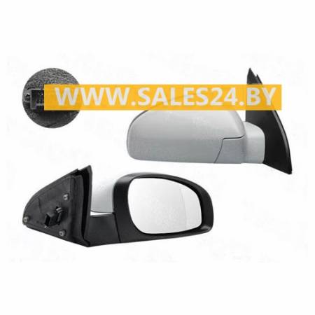 Зеркало грунтованное электрическое с подогревом правое OPEL VECTRA 2002-2008 / OPEL SIGNUM 2003-2008 | AVG / Чехия - Тайвань - Китай