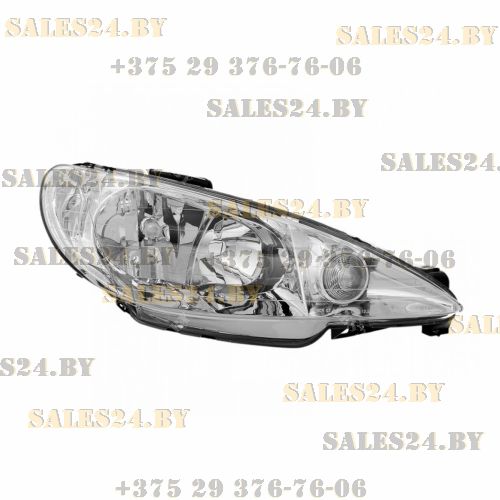 Фара передняя правая с электрокорректором (S16) PEUGEOT 206 1998-2003 | DEPO / Тайвань