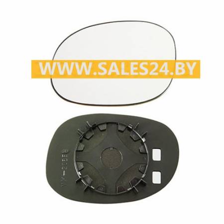 Зеркальный элемент с рамкой левый PEUGEOT 206 1998-2009 / PEUGEOT 206+ 2009-2013 | AVG / Чехия - Тайвань - Китай