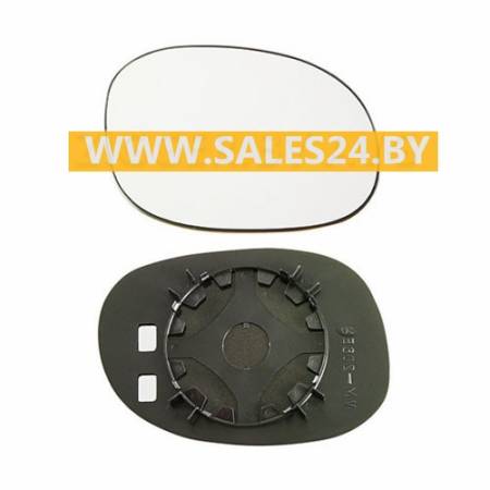 Зеркальный элемент с рамкой правый PEUGEOT 206 1998-2009 / PEUGEOT 206+ 2009-2013 | AVG / Чехия - Тайвань - Китай
