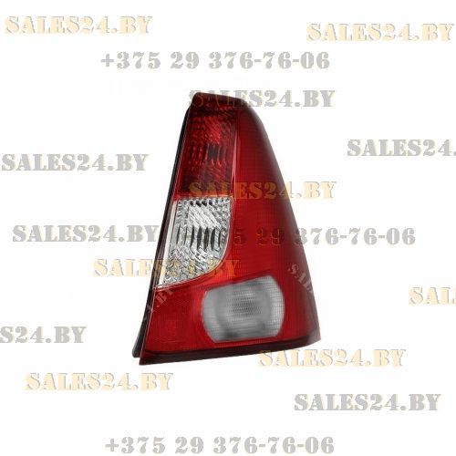 Фонарь задний правый красно-белый DACIA LOGAN 2004-2008 / RENAULT LOGAN 2004-2009 | DEPO / Тайвань