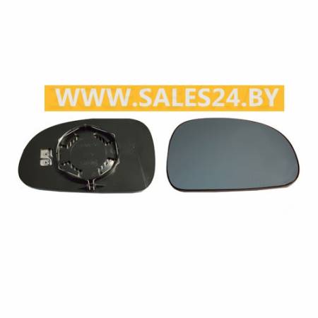 Зеркальный элемент с рамкой и подогревом правый BLUE-CV PEUGEOT 406 1999-2004 | AVG / Чехия - Тайвань - Китай