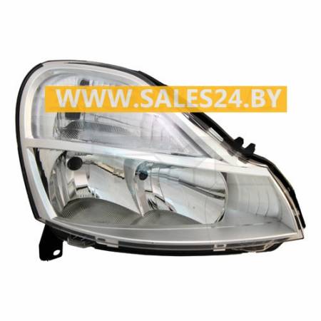 Фара передняя правая под электрокорректор H7/H1 RENAULT MODUS 2008-2012 | TYC / Тайвань