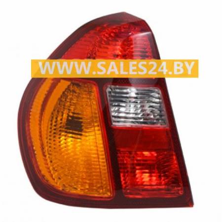 Фонарь задний красно-желтый левый (СЕДАН) RENAULT SYMBOL 1998-2001 | TYC / Тайвань