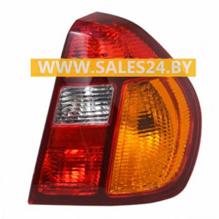 Фонарь задний красно-желтый правый (СЕДАН) RENAULT SYMBOL 1998-2001 | TYC / Тайвань